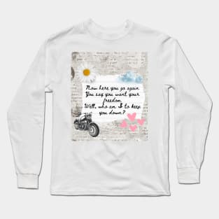 Dreams Fleetwood Mac Lyrics Design Long Sleeve T-Shirt